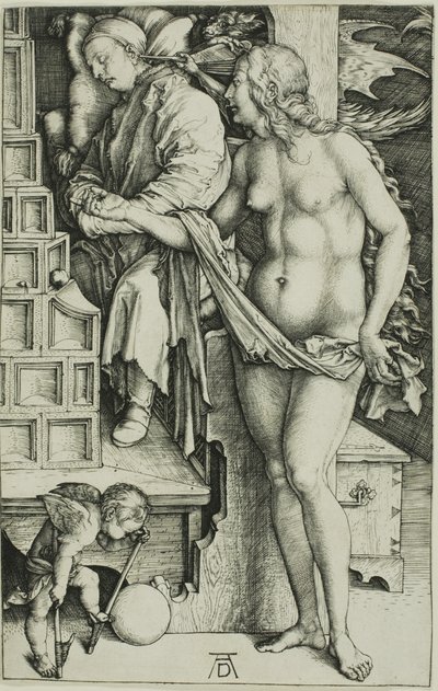 A Tentação do Preguiçoso (O Sonho do Doutor) de Albrecht Dürer
