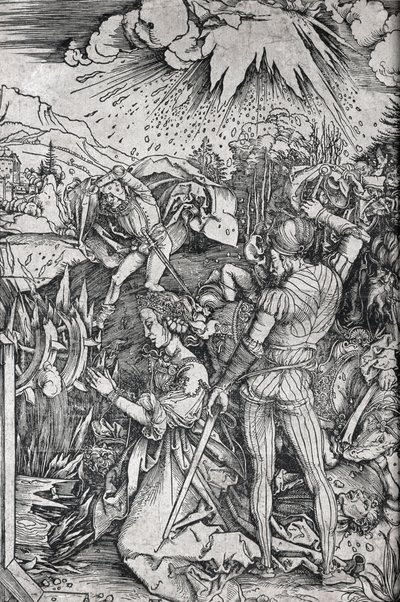 A tortura de Santa Catarina de Alexandria de Albrecht Dürer