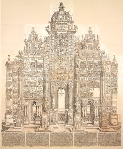 O Arco do Triunfo do Imperador Maximiliano I de Albrecht Dürer