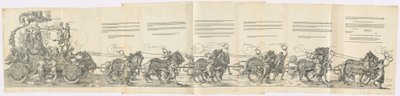 A Carruagem Triunfal de Maximiliano I O Grande Carro Triunfal, 1523 Latin ed.. de Albrecht Dürer