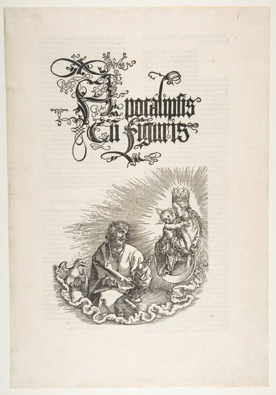 A Virgem Aparecendo a São João, de The Apocalypse.n.d. de Albrecht Dürer