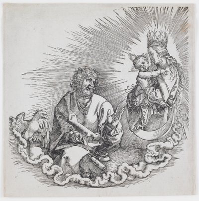 A Virgem Aparecendo a São João, da edição de 1511 de “O Apocalipse” de Albrecht Dürer