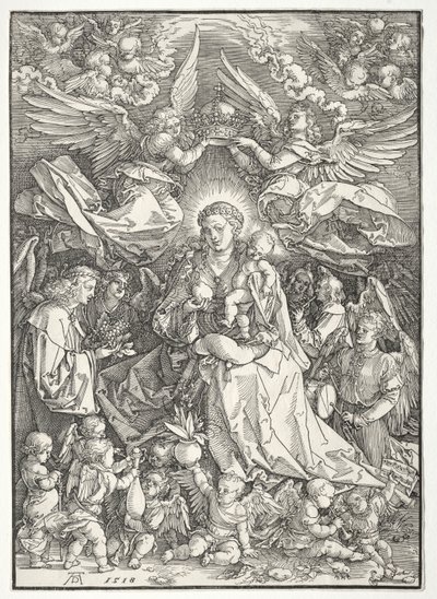 A Virgem Rodeada de Muitos Anjos de Albrecht Dürer
