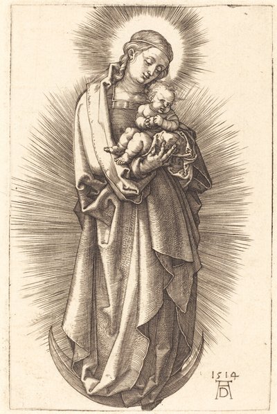 A Virgem e o Menino no Crescente com Diadema de Albrecht Dürer