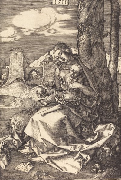 A Virgem e o Menino com a Pêra, 1511. de Albrecht Dürer