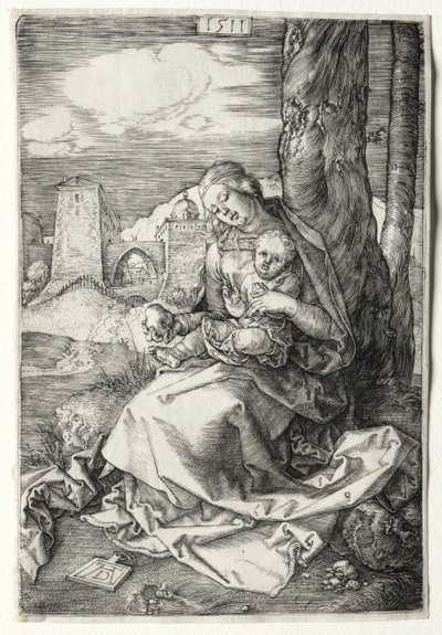 A Virgem e o Menino com a Pêra, 1511. de Albrecht Dürer