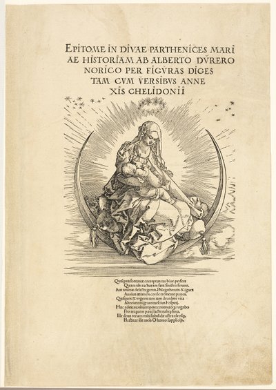 A Virgem no Crescente, de A Vida da Virgem de Albrecht Dürer