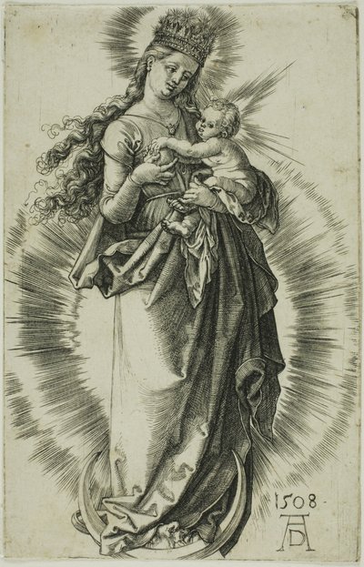 A Virgem do Crescente com uma Coroa de Estrelas de Albrecht Dürer