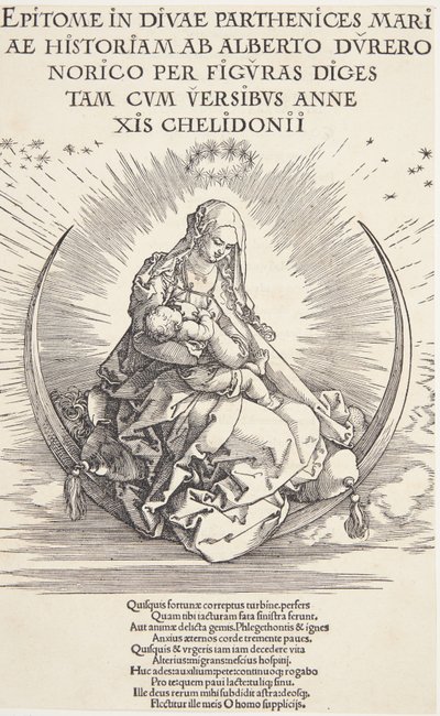 A Virgem no crescente de Albrecht Dürer