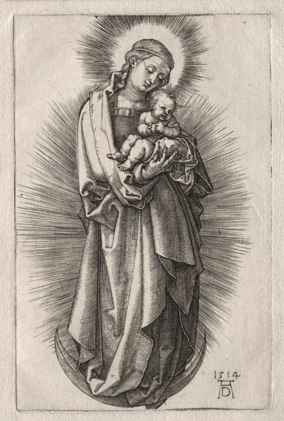 A Virgem com Faixa de Cabelo em Lua Crescente de Albrecht Dürer