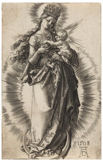 A Virgem com a Coroa Estrelada de Albrecht Dürer