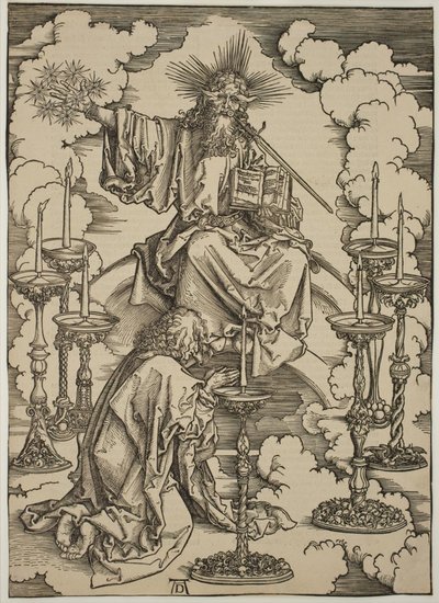A visão dos sete castiçais de Albrecht Dürer