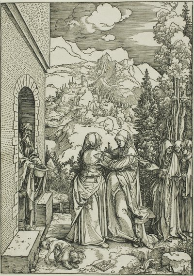 A Visitação, de A Vida da Virgem de Albrecht Dürer