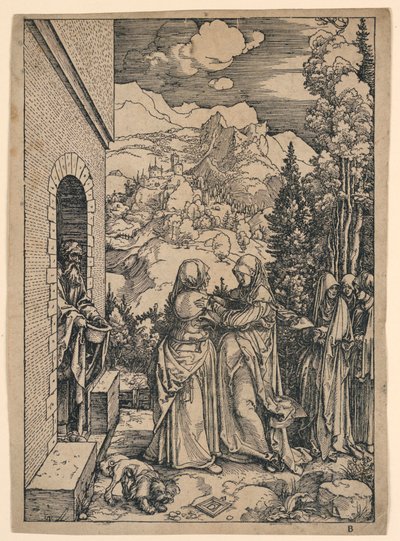 A Visitação, de "A Vida da Virgem" de Albrecht Dürer