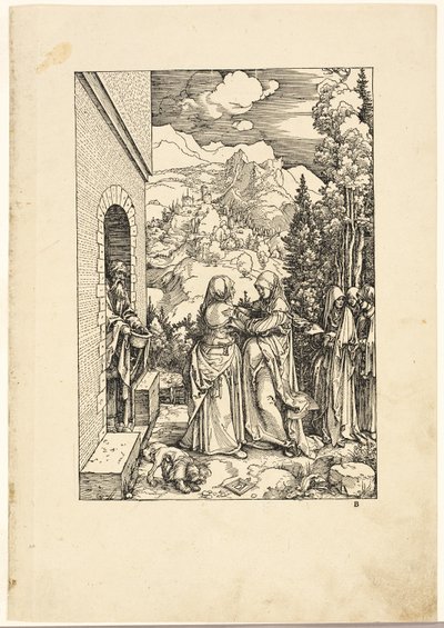 A Visitação, de A Vida da Virgem de Albrecht Dürer