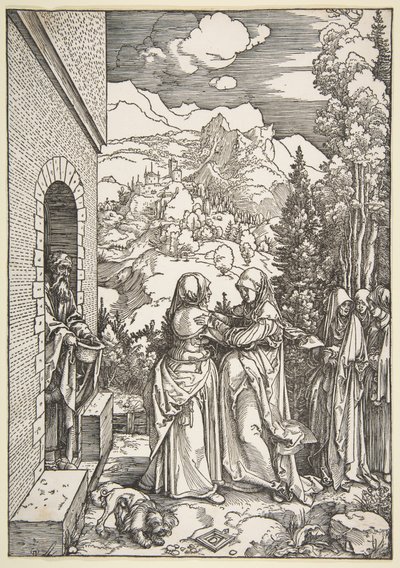 A Visitação, de «A Vida da Virgem» de Albrecht Dürer