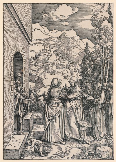 A Visitação, da série Vida da Virgem de Albrecht Dürer