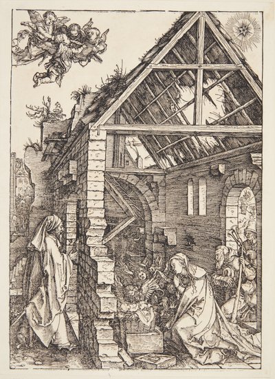 A adoração dos pastores de Albrecht Dürer