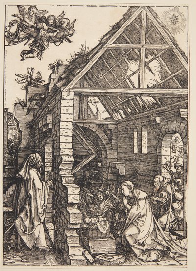 A adoração dos pastores de Albrecht Dürer