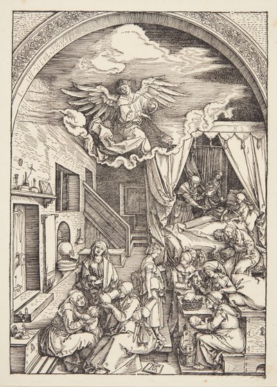 O nascimento da Virgem de Albrecht Dürer