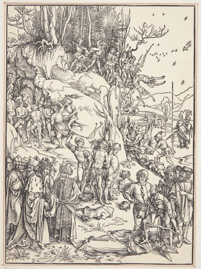 O martírio dos dez mil de Albrecht Dürer