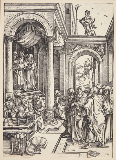 A apresentação da Virgem no templo de Albrecht Dürer