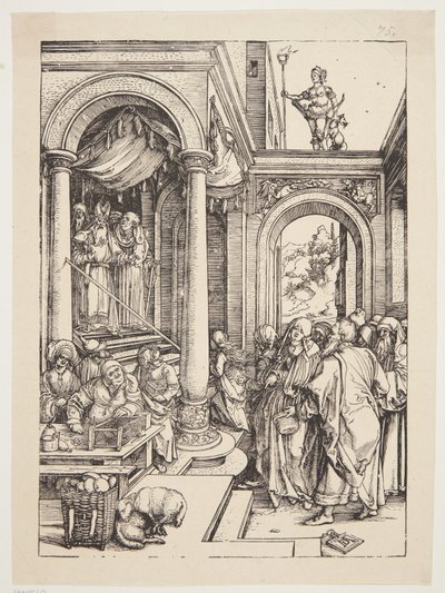 A apresentação da Virgem no templo de Albrecht Dürer