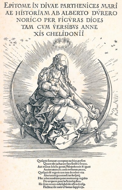 Página de rosto da Vida da Virgem, 1511 1906 de Albrecht Dürer