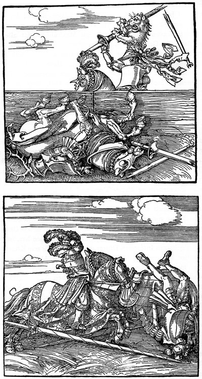 Cenas de torneio, 1515-1516, 1936 de Albrecht Dürer
