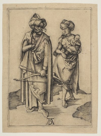 Família turca, ca. 1496 de Albrecht Dürer