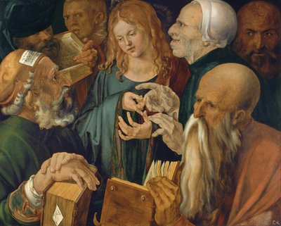 Jesus aos doze anos entre os doutores da Lei de Albrecht Dürer