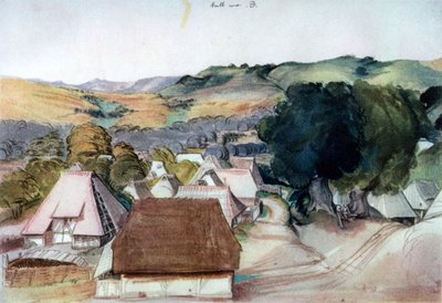 Vista de Kachreuth, perto de Nuremberg, 1511, 1936 de Albrecht Dürer