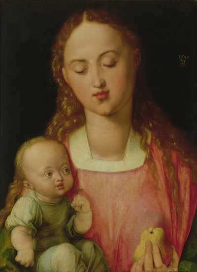 Virgem e Criança, também conhecida como Virgem com a Pêra, 1526 de Albrecht Dürer