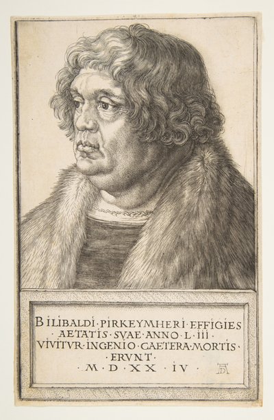 Willibald Pirckheimer, 1524. de Albrecht Dürer