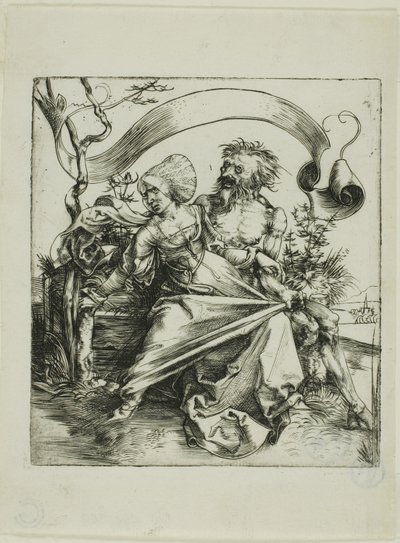 Jovem atacada pela morte (The Ravisher) de Albrecht Dürer