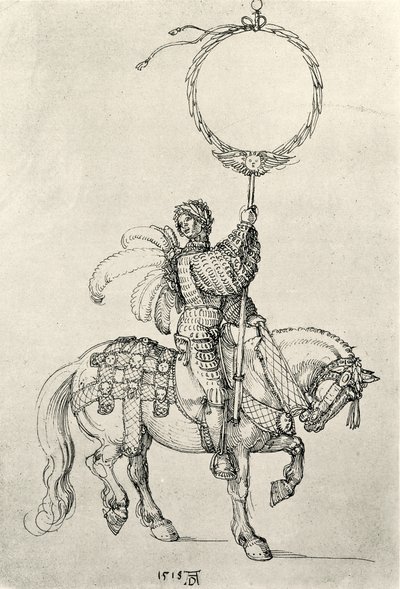 Jovem piloto como titular de grinalda de Albrecht Dürer