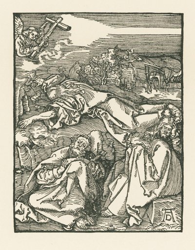 Agonia no Jardim - Cristo no Monte das Oliveiras, c.1508-09 (xilogravura) de Albrecht Dürer or Duerer