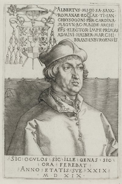 Cardeal Albrecht de Brandenburg de Albrecht Dürer