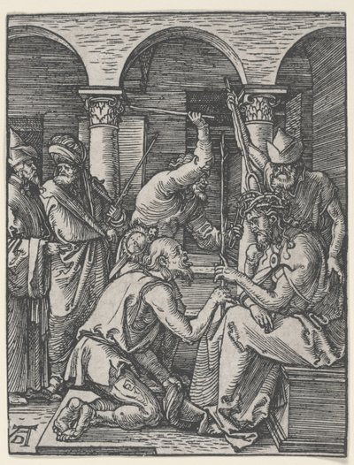 Cristo coroado de espinhos, c.1510 (xilogravura) de Albrecht Dürer