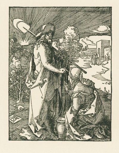 Cristo aparecendo a Maria Madalena - Noli Me Tangere, c.1510 (xilogravura) de Albrecht Dürer or Duerer
