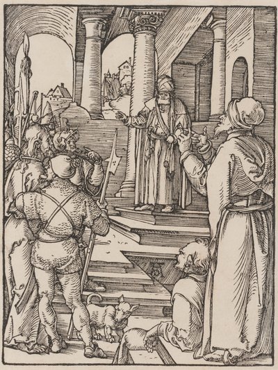 Cristo antes de anás de Albrecht Dürer