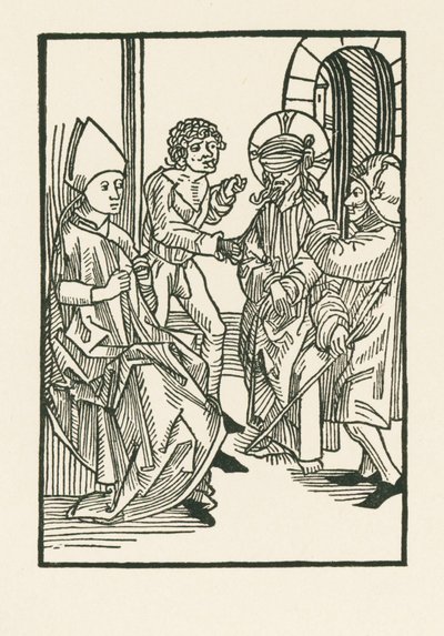 Cristo perante Caifás de Albrecht Dürer or Duerer