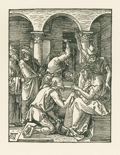 Cristo coroado de espinhos, c.1509 (xilogravura) de Albrecht Dürer or Duerer