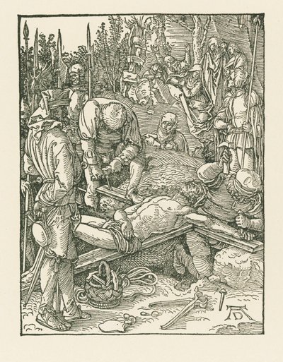 Cristo pregado na cruz, c.1509 (xilogravura) de Albrecht Dürer or Duerer