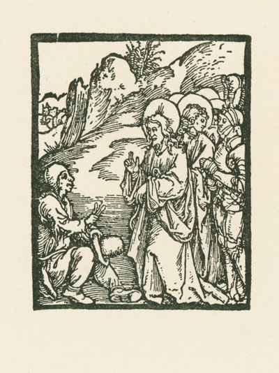 Cristo cura um leproso de Albrecht Dürer or Duerer