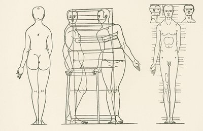 Ilustração do Tratado sobre os Princípios da Proporção, de Albrecht Duerer de Albrecht Dürer or Duerer