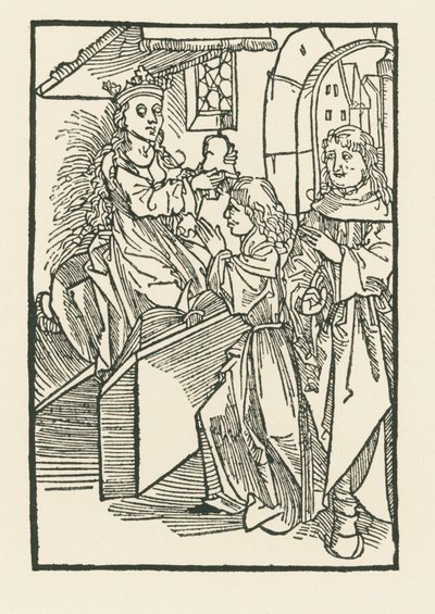 Ilustração na página de rosto de "Oratio Cassandre Venete" de Albrecht Dürer or Duerer