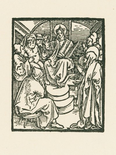 Jesus entre os médicos de Albrecht Dürer or Duerer