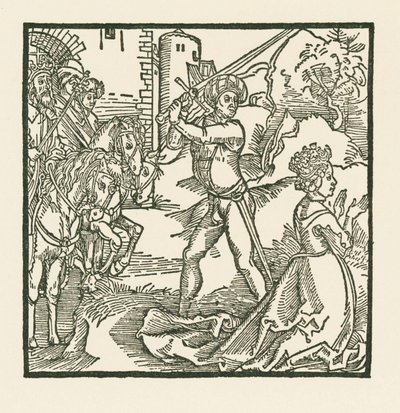O rei Jeú manda decapitar a sua mulher Jezabel de Albrecht Dürer or Duerer