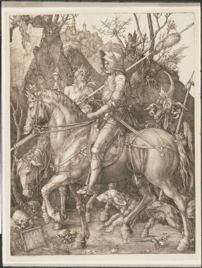 O Cavaleiro, a Morte e o Diabo de Albrecht Dürer or Duerer